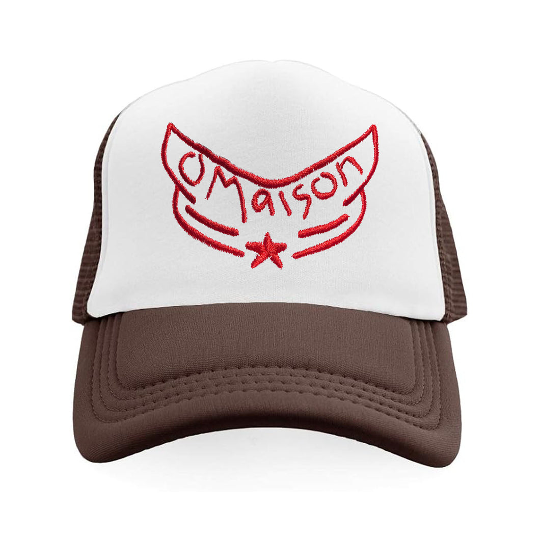 Trucker Hat - Red/ Browne