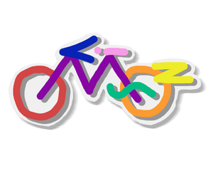 Fiets Logo - Sticker