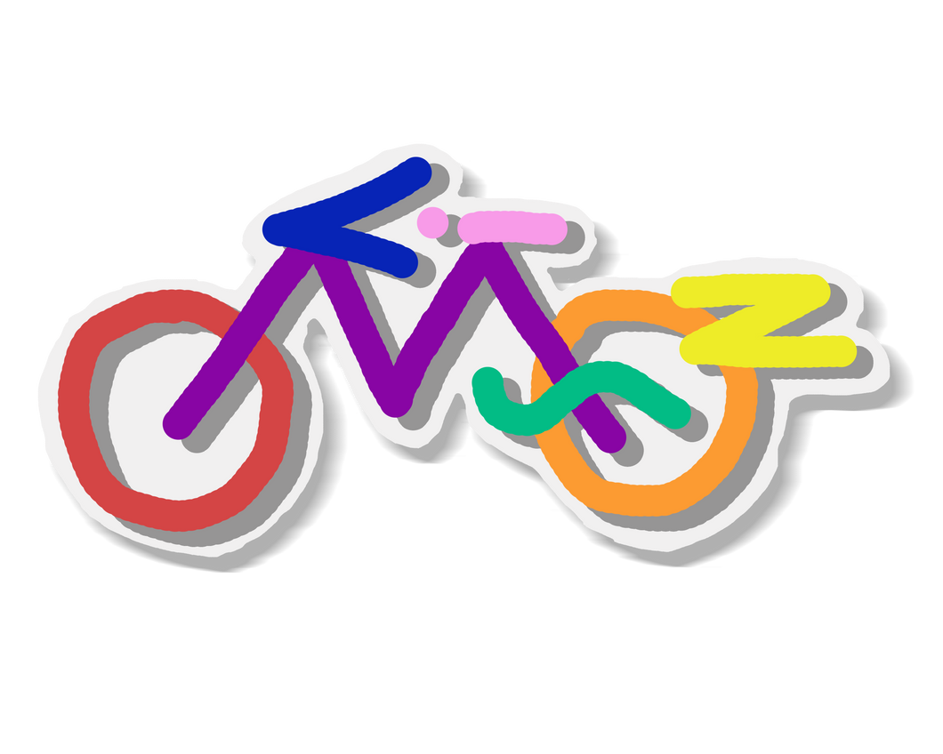 Fiets Logo - Sticker